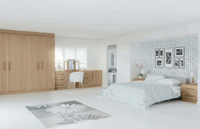 Fitted bedroom range in Harmony Lissa Oak
