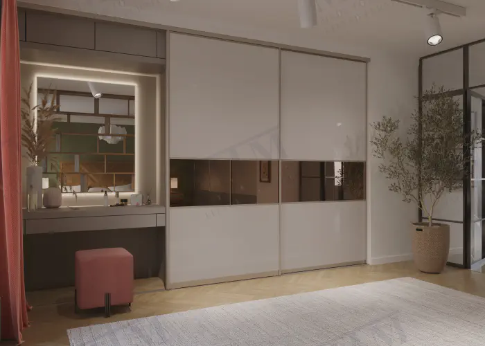 Sliding wardrobe doors, style 10